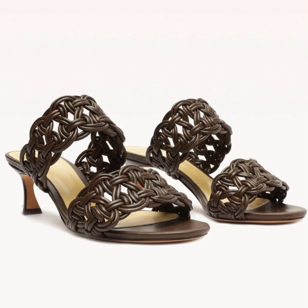 Alexandre Birman Sammy 50 Sienna Leather Heeled Sandal EUC! - Picture 2 of 15